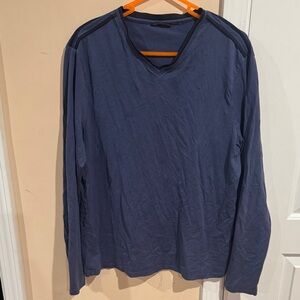 Elie Tahari Deep Blue Long Sleeve Shirt